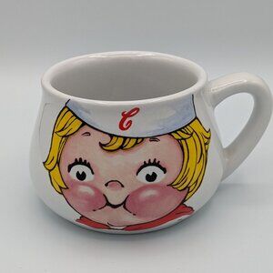 Campbell's Soup Mug Bowl 1998 Blonde Girl Face, Vintage